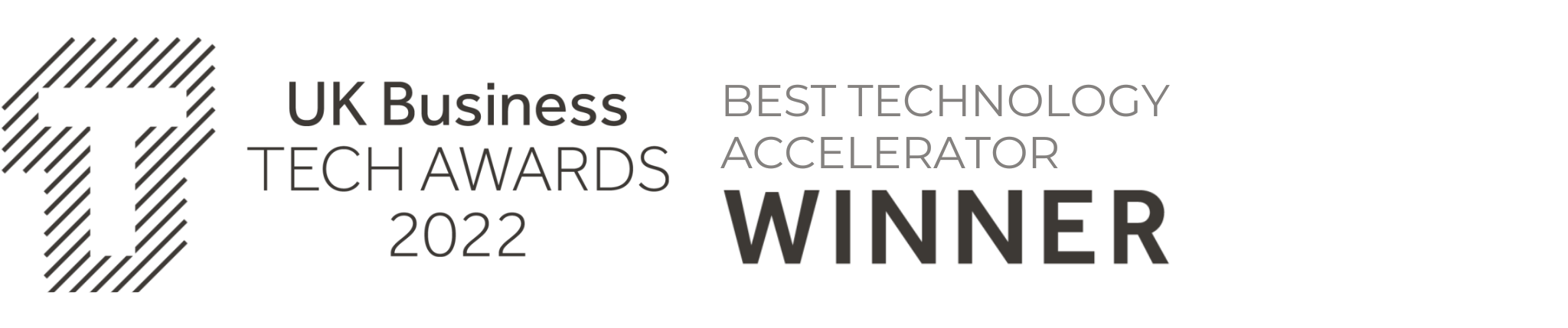 UK Business Tech Awards 2022 Best Technology Accelerator Award Winner